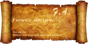 Ferencz Adrienn névjegykártya